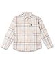 US Polo Assn Cotton Woven Full Sleeves Checks Shirt - Beige