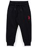 US Polo Assn Cotton Knit Solid Colour Track Pant - Navy