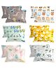 Morado Premium Glace Cotton Cartoon Printed Assorted Pillow Cover Set | Soft & Breathable Pillow Covers for Kids Room | Skin Friendly Fabric | 20x30 Inches | Pack of 6 ( 12Pcs )