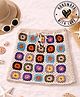 Woonie Cotton Hand Knitted  Granny Square Detailed Crochet Skirt - Multi Colour
