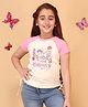 Cutecumber Knitted Knit Half Sleeves Love Today And Forever Text Printed Top - Cream