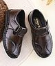 Steprite Floral Designed Velcro Closure Shoes - Brown