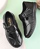 Steprite Floral Designed Velcro Closure Shoes - Black
