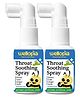 Wellopia Kids' Throat Soothing Spray, Ages 6+, 30 ml, 240 Sprays (Pack of 2)
