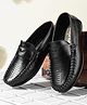 Steprite Abstract Designed Loafers - Black