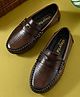 Steprite Abstract Designed Loafers - Brown