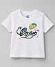 Doodle Poodle 100% Cotton Knit Half Sleeves T-Shirt With Onam Print - White