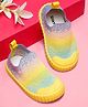 ONYC Mesh Detailed Colour Splash Designed Slip On Shoes - Yellow