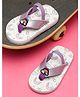 ONYC Premium Backstrap Closure Rainbow Printed Flip Flop - Purple