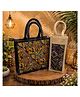 Yunicorn Max Premium Handcrafted Jute Office Bag & Bottle Cover Combo Set - Colour & Design may vary