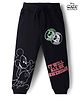 Babyhug Disney 100% Cotton Knit Full Length Jogger With Mickey Mouse & Friends Graphics - Black