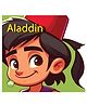 Cutout Board Book : Aladdin - English