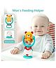 YAMAMA 2 in 1 Kung Fu Bear Highchair Rattle Toys, Baby Suction Activity Toys for High Chair Feeding Time Sensory Play Toy - Multicolor