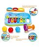 YAMAMA Pop 'N Play Pound A Ball Toys For Kids, Xylophone Baby Musical Toy, 6 Piano Keys, Colorful Balls, Exciting Hammer Toy, Fun Entertainment Xylophone Hammer Ball Toy - Multicolor