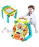 YAMAMA 3 in 1 Baby Walker Sit to Stand Toys, Kids Activity Center, Multifunctional Music Drawing Board Push Stroller, Convertible Adjustable Baby Activity Table Walker - Multicolor