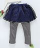 Menga Wa Netted Full Length Skeggings - Blue & Grey