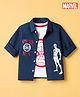 Babyhug Marvel 100% Cotton Single Jersey Knit Shirt and T-shirt With Full Sleeves and Spider-man Print in Navy Blue
