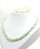 Pihoo Glass Pearl Detailed Jewellery Set - Green