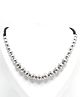 Pihoo Oxodized Beads Detailed Necklace - Silver