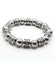 Pihoo Oxodized Beads Detailed Bracelet - Silver