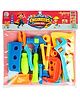 Ratnas Little Engineers Tool Kit Pretend Play Set with 17 Pieces - Multicolor