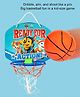 Ratnas Cartoon Paw Patrol Theme Basketball Set with Wall Mount Net & Ball - Multicolor