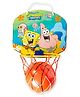 Ratnas Cartoon Sponge Bob Theme Basketball Set with Wall Mount Net & Ball - Multicolor