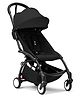 Yoyo Stokke YOYO3 Lightweight Compact Travel Stroller with Cabin-Friendly Folding, UPF 50+ Canopy & 5-Point Safety Harness - Black