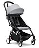 Yoyo Stokke YOYO3 Lightweight Compact Travel Stroller with Cabin-Friendly Folding, UPF 50+ Canopy & 5-Point Safety Harness - Black Grey