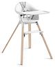 Stokke Clikk High Chair with Adjustable Footrest & Easy-Clean Tray - White