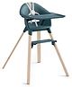 Stokke Clikk High Chair with Adjustable Footrest & Easy-Clean Tray - Blue