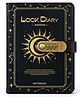 MANAKI ENTERPRISE Lock Diary with Password Combination Lock  Premium Hard Cover Secret Journal Notebook with Smooth Writing Pages  Portable Secure Diary  Personal Writing Notebook -Black & Gold