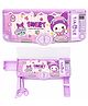 MANAKI ENTERPRISE Plastic Sweet Pink Calculator Multifunctional School Pencil Box Cute Cartoon Stationary Compass For Boys Girls Geometry Kids With Inbuilt Scissor Ruler Eraser & Sharpener- Purple