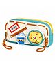 MANAKI ENTERPRISE Food Theme Pencil Pouch for Girls & Boys, Large Capacity Multi-Layer Zipper Stationery Bag with Transparent Display Window & Organizer Compartments - Multicolor