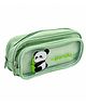 MANAKI ENTERPRISE Cute Cartoon Pencil Pouch with Double Zipper & Transparent Window, Large Capacity Fabric Pen Case for School, Office, Students, Kids & Teens - Mint Green