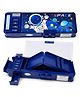 MANAKI ENTERPRISE Password Lock School Students Pencil Box with Inbuilt Sharpener, Cute Cartoon Stationary Compass for Boys, Geometry Case for Kids Girls, Best for Gifts - Blue