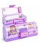 MANAKI ENTERPRISE Plastic Kids Pen & Pencil Box Suitcase Style Password Lock Pencil Case, Multi-Layer Pencil Box For Kids, Boys, Girls, Stationary Organizer Case, Return Gift - Purple