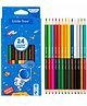 MANAKI ENTERPRISE 12pcs Double Sided Colour Pencils Set (24 Shades) for Kids & Adults Multicolor Drawing Pencils Smooth, Break Resistant School, Art & Coloring Kit - Galaxy Club - Approx. 17.5 cm