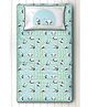 Silverlinen Panda Village Single Bed Sheet & Pillow Cover Set - Blue