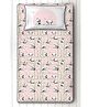 Silverlinen Panda Village Single Bed Sheet & Pillow Cover Set - Pink