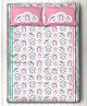 Silverlinen Unicorn & Rainbows Double Bed Sheet & 2 Pillow Covers Set - Pink White
