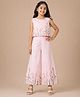 Aww Hunnie Woven Sleeveless Floral Printed Top & Palazzo Set - Pink