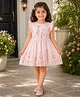 Aww Hunnie Woven Frill Sleeves Floral Printed Dress - Pink