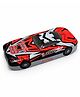 QIPS Racing Car Shaped Metal Pencil Box for Boys | Sports Car Design with Inner Tray | Unique Pencil Case  Red