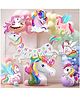 Zyozi Unicorn Theme Birthday Decorations Kit for Baby Girl, Unicorn Theme Birthday Decor-Multi 60 Pcs