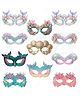 Zyozi Under The Sea Theme Eye Masks with Coral, Shells & Seahorse Designs, EyeMask For Kids Girls Party Eye Mask-Multi Pack Of 11