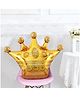 Zyozi Gold Crown Foil Balloons, Glitter Design Aluminum Foil Helium Balloons-Pack Of 1