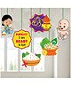 Zyozi Annaprashan Decorations Ceiling Hanging, Baby Rice Ceremony Decorations Item, Multi-Pack Of 7