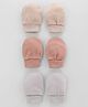 I Bears Interlock Knit Mittens Set Pack of 3 - Beige, Peach & Brown