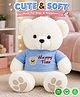 Fiddlerz 45 cm Soft Toys for Kids Adults | Cute Stuffed Animal Soft Toy | Baby Toys | Cuddly Teddy Bear | Cute Bear Soft Toy | Birthday Gift for Boys & Girls